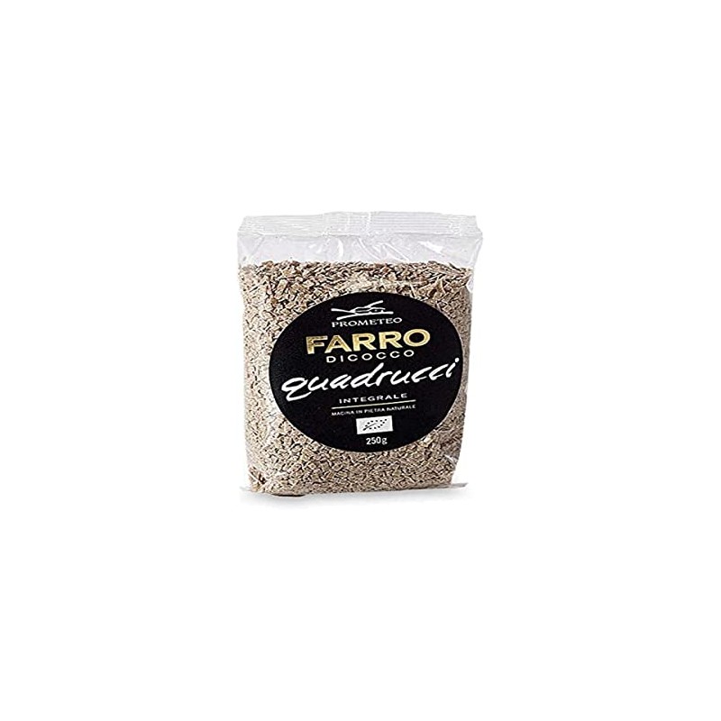 Prometeo, Quadrucci integrali di farro bio, 250g