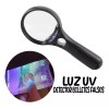 Glass Lupa Luminosa Led Joyero Luz Uv Detector Billete Falso