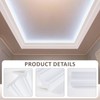 10 Pack 39.37"(Total 32.8 Ft) Ceiling Crown Molding with LED