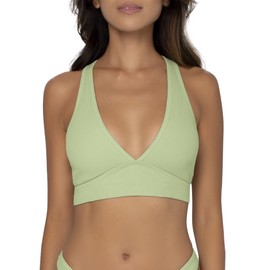 Smart & Sexy Women's Cloud Cotton Comfort Collection Bralettes & Panty 2 Packs, Glass Green, XX-Large