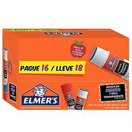 Elmer's Pegamento en barra, 18 piezas