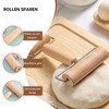 Doppelkopf Wooden Rolling Pin, 2-Piece Double Rolling Pin Set, Rolling