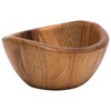 Lipper International Acacia Wave Serving Bowl for Fruits or Salads,