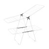 Clothes Drying Rack 2-Tier Foldable Metal Height Adjustable Laundry Dryer