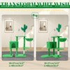 41 Inches Cactus Cat Tree Tower with Scratching Post, Tall