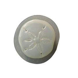 3 1/2 inch Road Sand Dollar Plastic Craft Mold use Soap for soap Making or Cement for Making Garden Stones Qty - 2 4646
