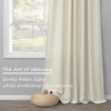Pitalk Natural Linen Curtains 84 Inch Long for Living Dinning