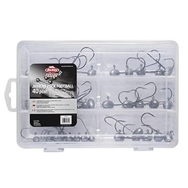 Berkley Fusion19 Jighead Pack - Jig Head Set in a Tackle Box, Mixed Sizes for Shads, Paddle Tails - Predator Fishing, Pike, Perch, Zander