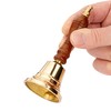 NKlaus Maritime 11578 Brass Table Bell with Wooden Handle 12.5