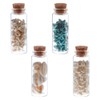 MAYJOYDIY 4 Pcs Marine Elements Transparent Glass Wishing Decoration Bottle