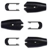 West Coast Paracord Black Plastic Utility Rope Clamps – Tie-Downs,