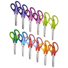 WA Portman 5 Inch Blunt Kids Scissors 12 Pack - School Scissors Bulk Scissors - Blunt Scissors For Kids - Childrens Scissors - Small Scissors for School Kids Scissors Bulk - Kids Safety Scissors