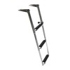 MARINE CITY Stainless Steel 3-Step Telescoping Swim Ladder with Slide