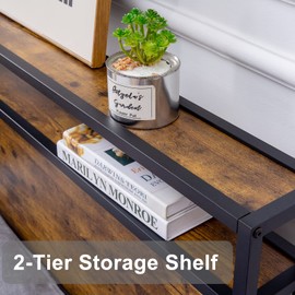 GAZHOME Twin Size Bed Frame with 2 Storage Drawers, Platform Bedframe with Storage Headboard, Strong Metal Slat Support/No Box Spring Needed/Easy Assembly/Space Saving