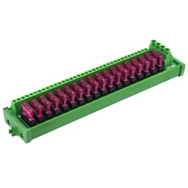 DC Power Fuse Distribution Strip Module (18 Position, Screw Mount)