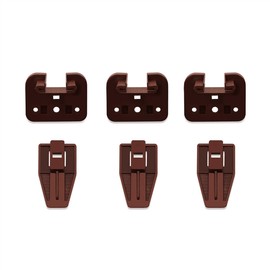 Helonge Drawer Track Guides, 5 Pack Drawer Slides Guides Plastic Drawer Guides with Screws for Center Mount Drawer