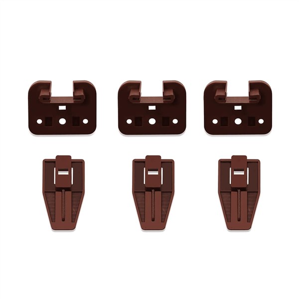 Helonge Drawer Track Guides, 5 Pack Drawer Slides Guides Plastic
