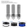 Luocute 6 Pcs Hotend Nozzle, 0.4 0.6 0.8mm Hardened Steel