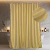Popkozzi Gold Shower Curtains for Bathroom: Glitter Sparkle Bling Fabric