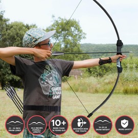 VALYPANOR 45" Bow and Arrow Set for Teens Youth Beginners Bow kit for Backyard Sport with 6 Arrows, Target & Quiver Indoor and Outdoor for Children and Teenagers 8-15 Years