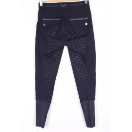 Halter Ego Women's Full Seat Breeches Megan Equastrian Navy Blue - 38in.