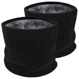 ehsbuy Winter Neck Warmer Snoods for Men Thermal Knitted Fleece Lined Thick Neck Gaiter Women Scarfs Gift for Cycling Motocycle Sports