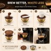 G1 80ml Aluminum Reusable Coffee Pods, 2-Pack with 2 Brown