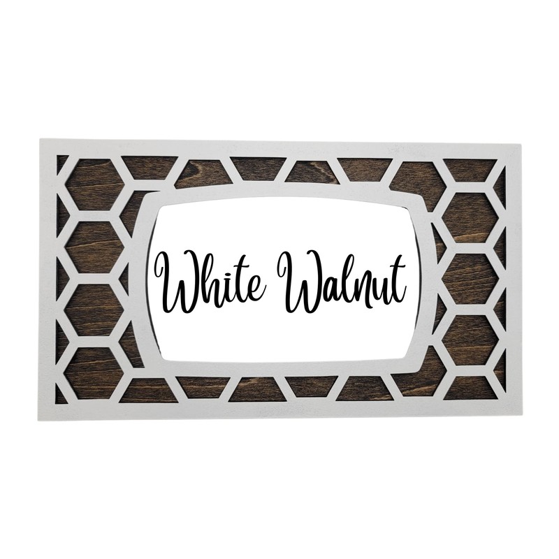 Thermostat Wall Plate Cover compatible with Honeywell Home RTH7600D, Honeycomb