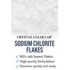 Sodium Chlorite Flakes, 80% Tech Grade -1000g 1 Kg Clorito