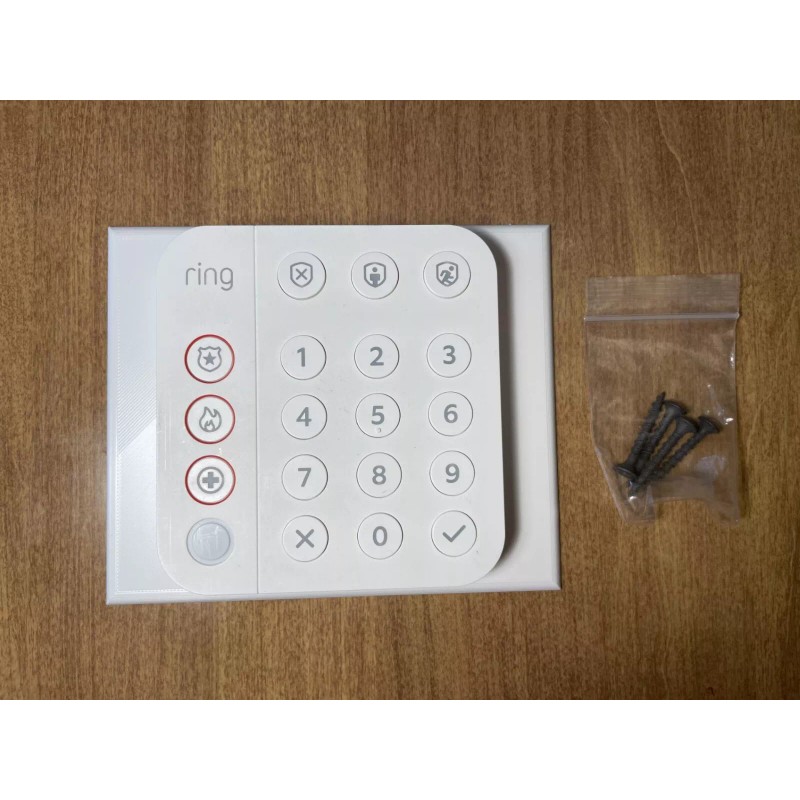 Ring Alarm Keypad Wall Mounting Plate (Large) - 3D Printed