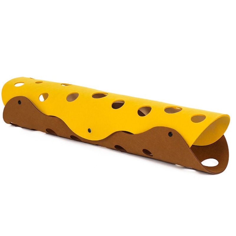 Felt Cat Tunnel Abrasion Resistant Interactive Collapsible Universal Cat Tunnel