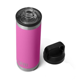 YETI Rambler 18 oz Bottle, Leakproof, Vacuum Insulated, Stainless Steel with Chug Cap, Wildflower Fuchsia