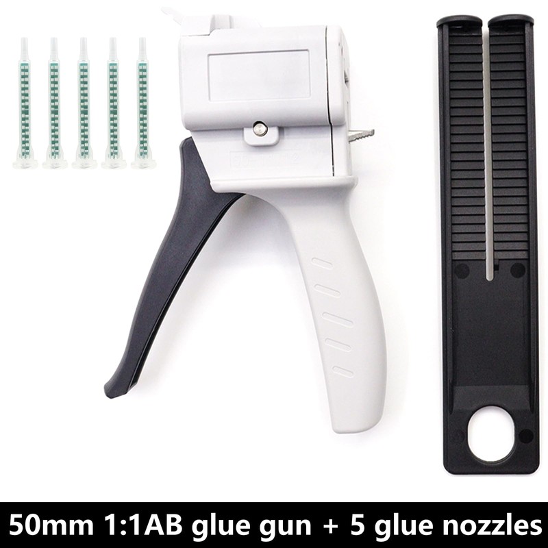 1:1 AB epoxy glue gun, dispensing gun 50ml dual ink
