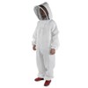 Professional Beekeeping Protective Full Body Jacket Smock Suit with Veil