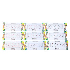 Bindi Pack of 9 Crystal Designer Jewel for Forehead Face Tikka Multicolored Bindiya Stickers Adhesive Stone Indian Traditional Mothers Day Bindi Tattoos for Women Girls Bride Return Gifts