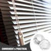 Kichvoe Beaded Chain Stops 25pcs Clear Blind Shade Bead Stops