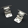 4 Pack 2 Pair Brushed Nickel Cabinet Hinges - 3/8