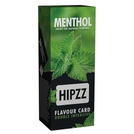 Hipzz Aroma Card - Menthol Flavor - Insert, Infuse, Enjoy! (Full Box of 20) incl. Frugal Smoker Sticker