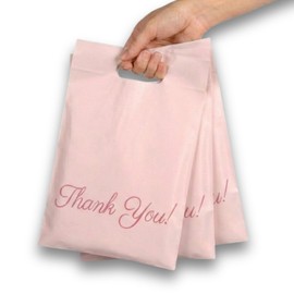 Donyson Pink Shipping Mailers for Clothing 6x9, 100 Pack Poly Mailers, Packaging Bags, Thank You Self Seal Mailer for Small Businesses, T-Shirt Bags