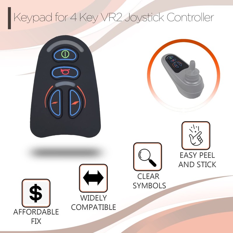 AlveyTech Keypad for 4 Key VR2 Joystick Controller - Pad
