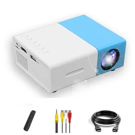 Mini Projector, Full HD 1080P LED Video Projector Built in HiFi Speaker, Portable Pico Projector Compatible with HDMI, USB, AV, TF Card, Home Theater Projector for Kids (AU Plug)