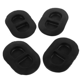 Hohopeti Tapones de Drenaje Ovalados de Goma Negra para Alfombrillas de Coche, 4 Piezas, Sellador Resistente Personalizado para Evitar Filtración de Agua y Polvo, Compatibles con Modelos