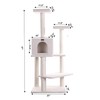 Armarkat B5701 57-Inch Cat Tree, Ivory