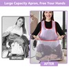 HAFRILY Portable Clothes Drying Apron Laundry Apron with Pouch Large