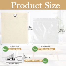 Set of 6 Weighted Bags for Outdoor Curtains, Sand Bags for Outdoor Curtains, Weight Bag, Sand Bag with 6 Carabiners, Portable Weight Bag for Pavilion, Drapes, Tents, Tablecloths