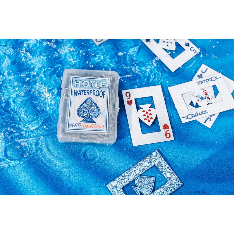 Hoyle Hoyle Waterproof Playing Cards, Clear, 1 Deck