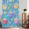 TSLOVER Funny Kids Shower Curtain, Cute Bluey Shower Curtains,Cute Bath