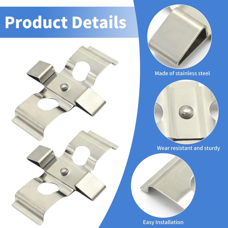 Hoypeyfiy BPF1266C Front Brake Pads Fitting Pins Kit with Disc