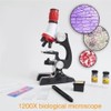Kids 1200X LED Educational Microscope Kit for Beginner Science Toy