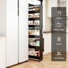Qiaoxuan Slim Storage Cart, 6 Tier Metal Rolling Utility Kitchen